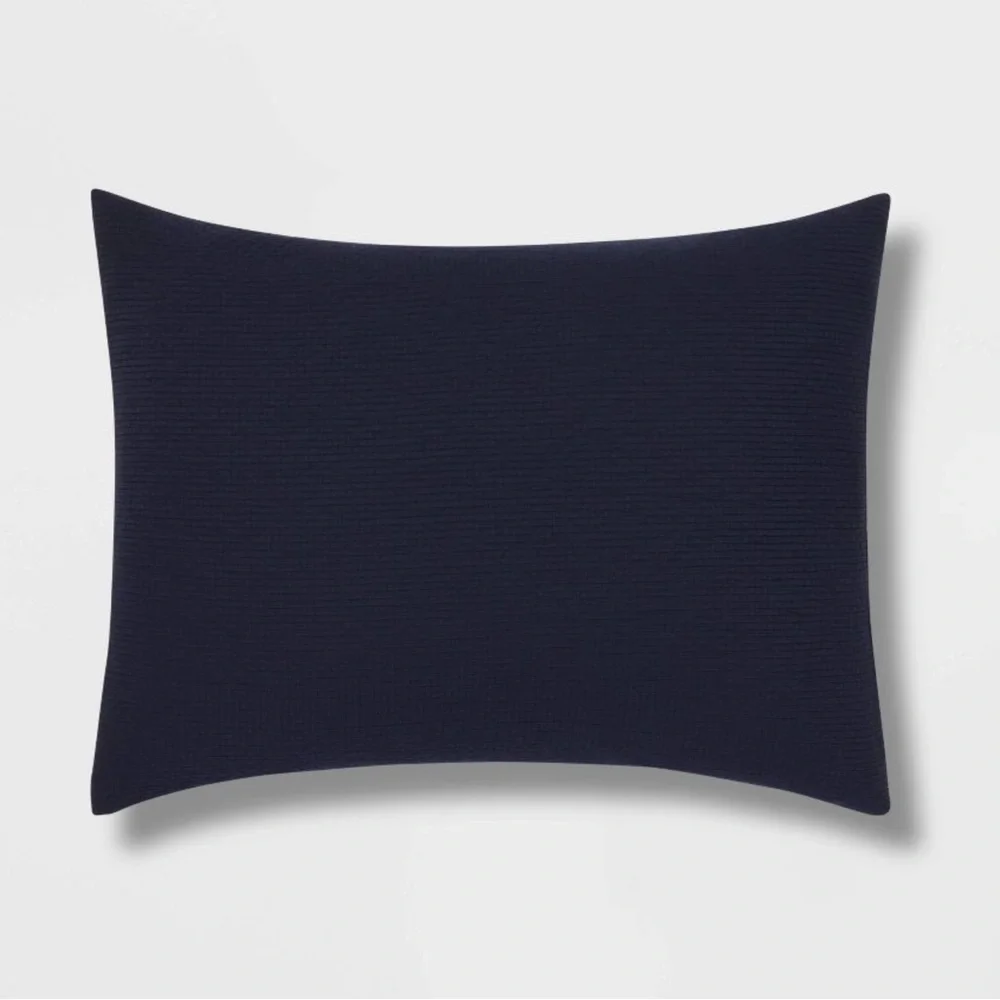✨NEW✨ Threshold 12pc King Micro Texture Comforter & Sheet Bedding Set Navy